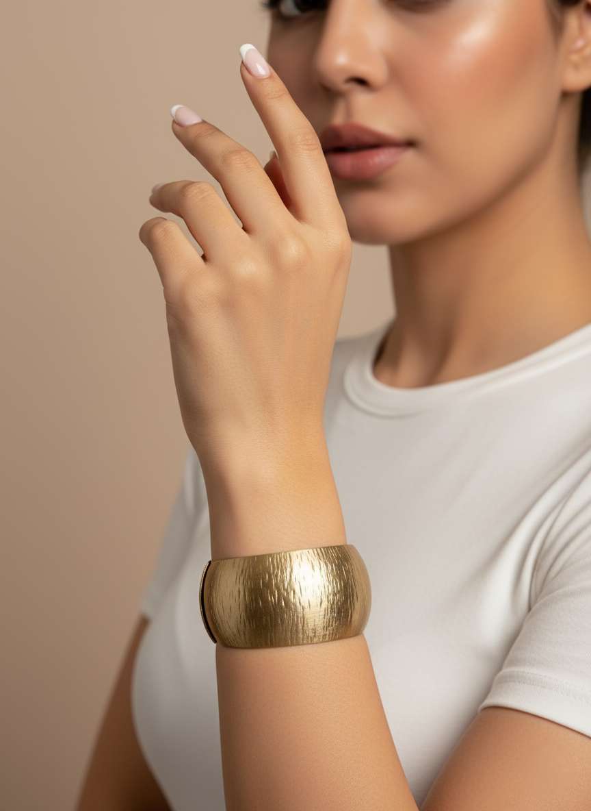 کاف طلایی مات طرح مجسمه‌ای مدرن